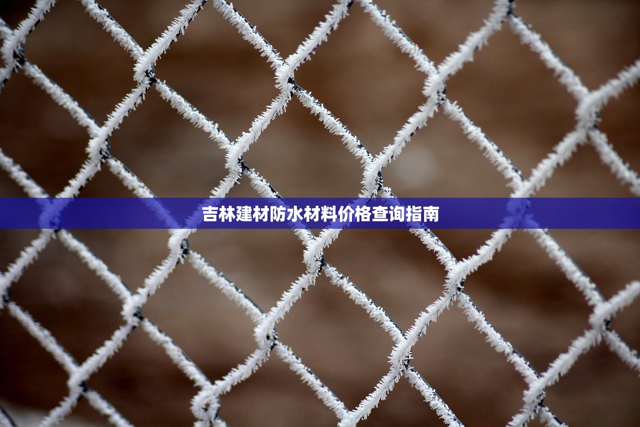吉林建材防水材料价格查询指南