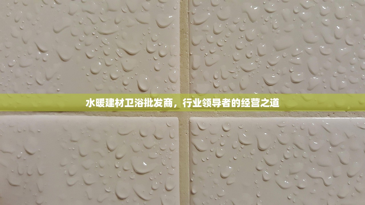 水暖建材卫浴批发商，行业领导者的经营之道