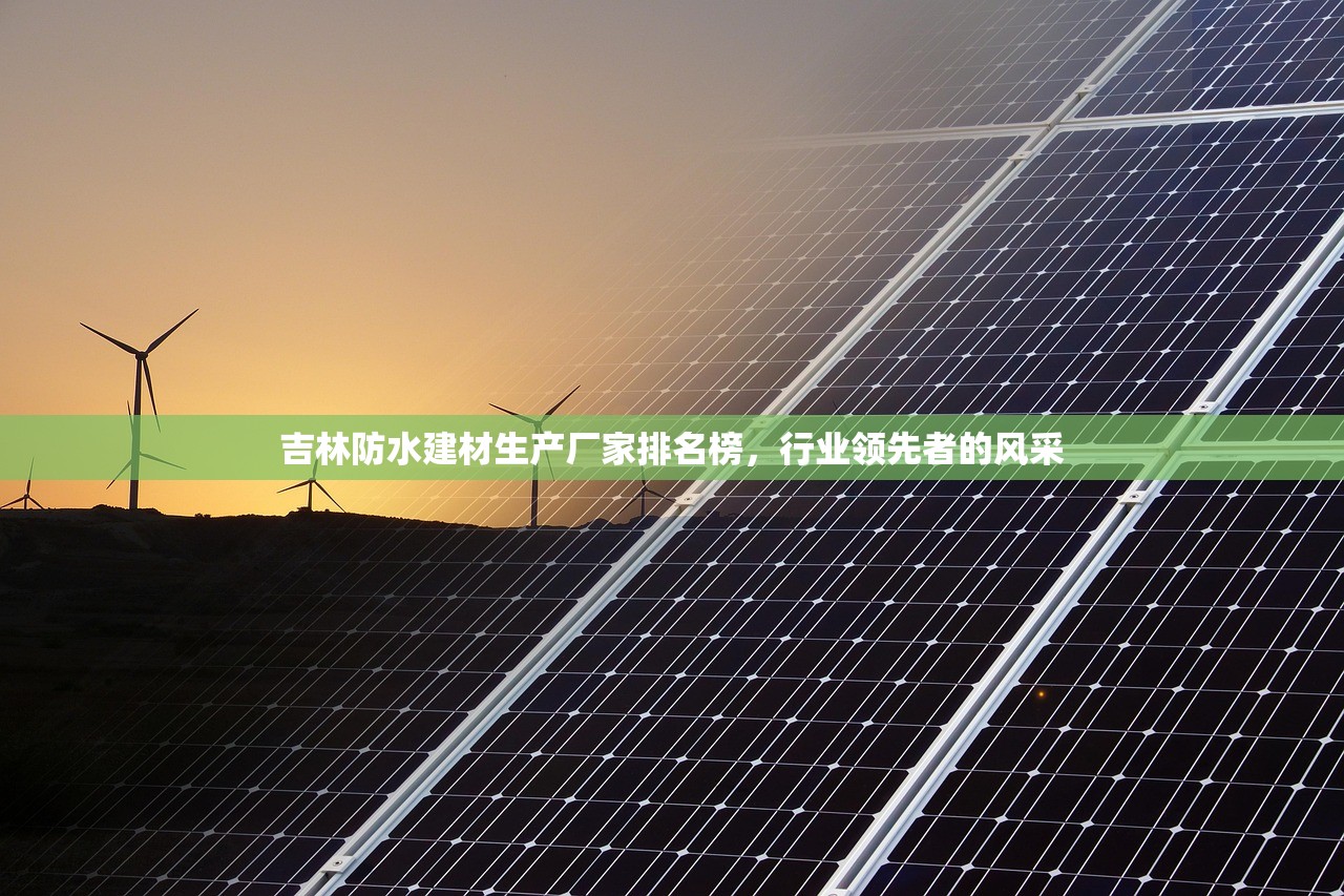 吉林防水建材生产厂家排名榜，行业领先者的风采