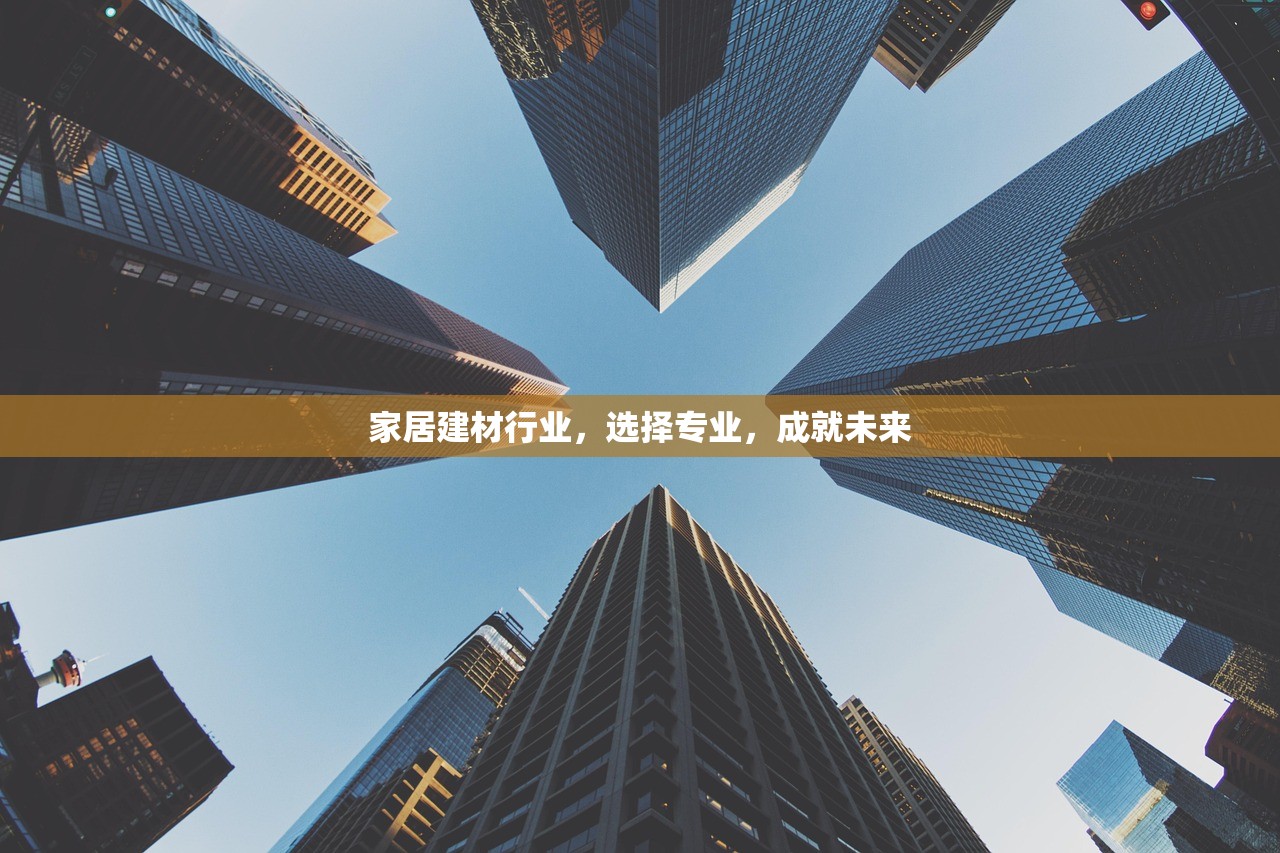 家居建材行业，选择专业，成就未来
