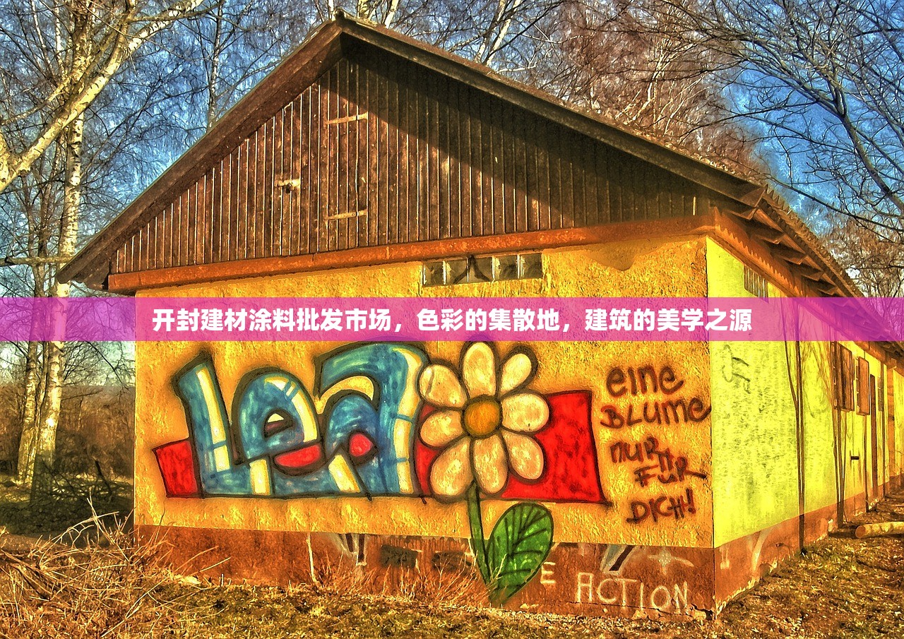 开封建材涂料批发市场，色彩的集散地，建筑的美学之源